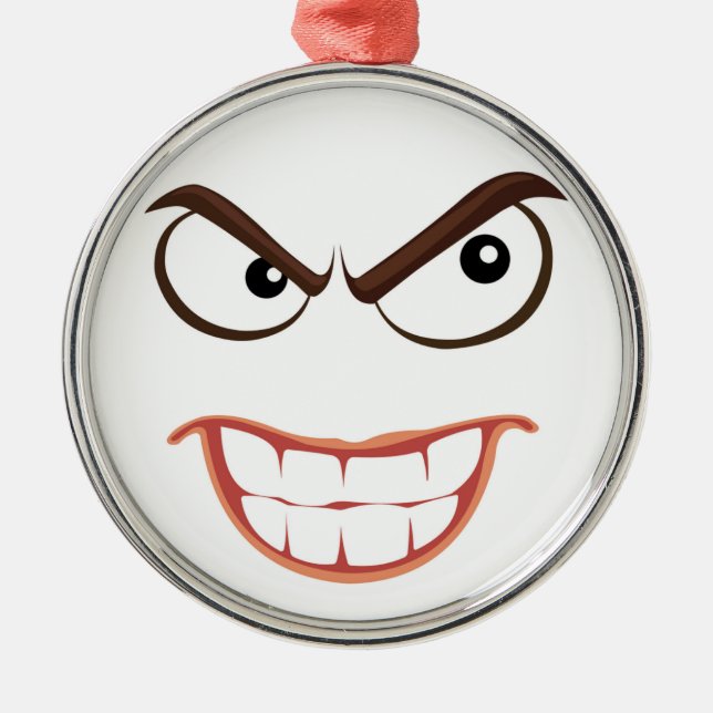 SINISTERGESICHT ORNAMENT AUS METALL (Vorne)