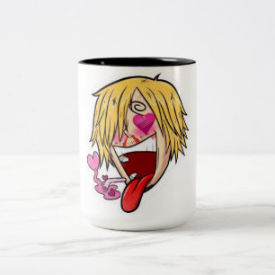 💞 Sinji Love Mug – Anime-inspirierter emotionaler Zweifarbige Tasse
