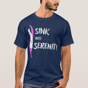 Sink in Serenity Freediving Freediver Ocean Liebe T-Shirt