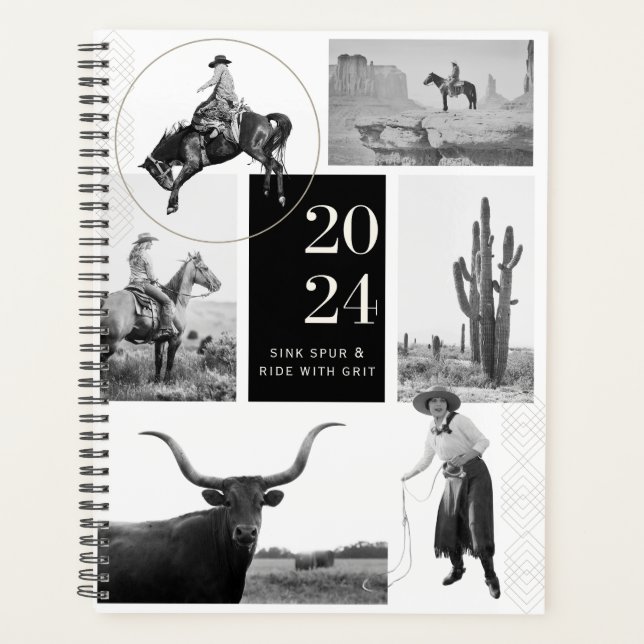 Sink Spur & Ride - 2024 Cowgirl Planner Planer (Vorderseite)
