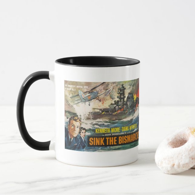 Sink the Bismarck Mug Tasse (Mit Donut)
