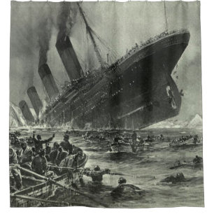 Sinken der RMS Titanic Duschvorhang
