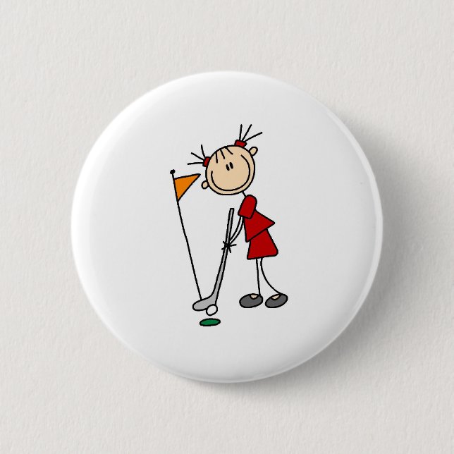 Sinken des Schlags von der grünen Tasche Button (Vorderseite)