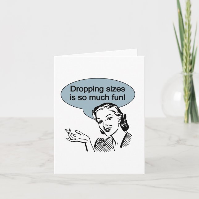 Sinkende Größe ist so viel Spaß Karte (Vorderseite)
