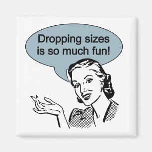 Sinkende Größe ist so viel Spaß Magnet