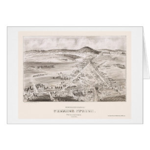 Sinkender Frühling, panoramische Karte PAs - 1898