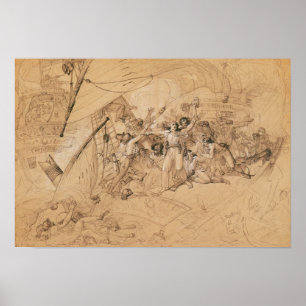 Sinkender Kampf Le Vengeur du Peuple von Poster