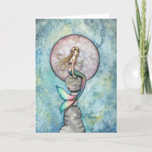 Sinking Moon Mermaid Card von Molly Harrison Karte