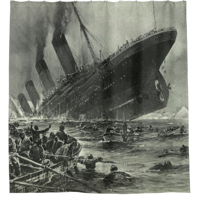 Sinking RMS Titanic Duschvorhang (Vorderseite)
