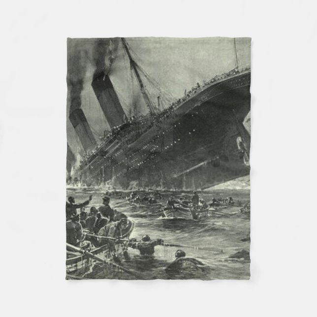 Sinking RMS Titanic Fleecedecke (Vorderseite)