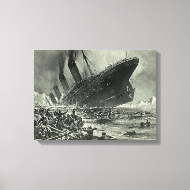 Sinking RMS Titanic Leinwanddruck (Vorderseite)