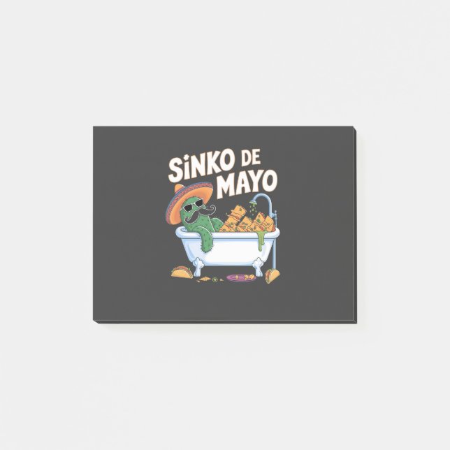 Sinko de Mayo Cinco De Mayo Cactus Funny Post-it Klebezettel (Vorderseite)