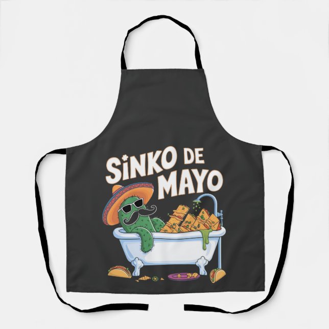 Sinko de Mayo Cinco De Mayo Cactus Funny Schürze (Vorderseite)