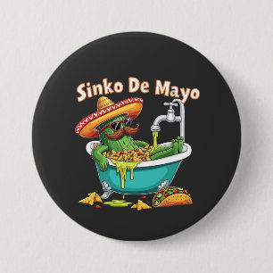 Sinko de Mayo"Funny Cinco de Mayo Cactus Button
