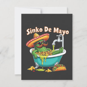 Sinko de Mayo"Funny Cinco de Mayo Cactus Dankeskarte