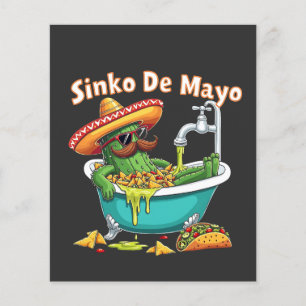 Sinko de Mayo"Funny Cinco de Mayo Cactus Flyer