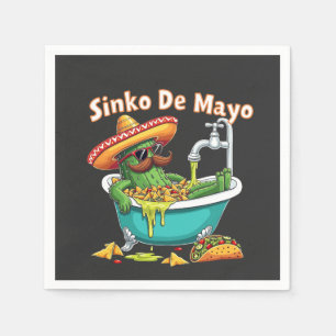 Sinko de Mayo"Funny Cinco de Mayo Cactus Serviette