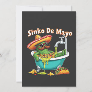 Sinko de Mayo"Lustiger Cinco de Mayo Kaktus  Einladung