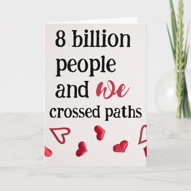 Sinn für Valentinstag Karte (Vorderseite)