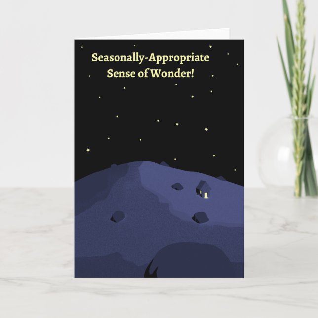 Sinn für Wunder-Urlaubskarte Karte (Vorderseite)