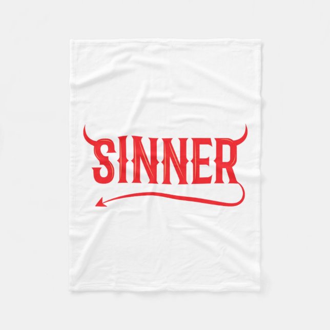 Sinner Outfit Matching Kleidung Couple Geschenke S Fleecedecke (Vorderseite)