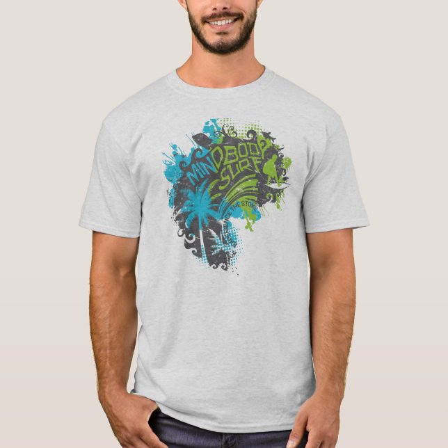 Sinneskörper-Brandung Welle-Dunkel T-Shirt (Vorderseite)