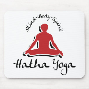 Sinneskörper-Geist Hatha Yoga Mousepad