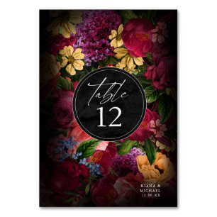 Sinnlich Nights Floral Wedding ID829 Tischnummer