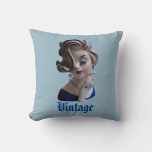 Sinnliche Lady Diva mit Maniküre Kopfvase Kissen