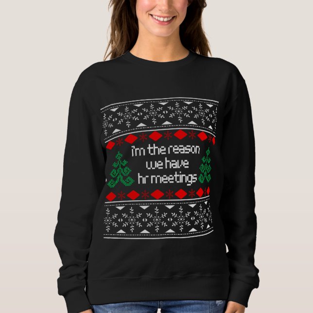 Sinnloses Meeting Survivor Ugly Sweater - Sweatshirt (Vorderseite)