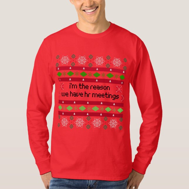 Sinnloses Meeting Survivor Ugly Sweater - T-Shirt (Vorderseite)