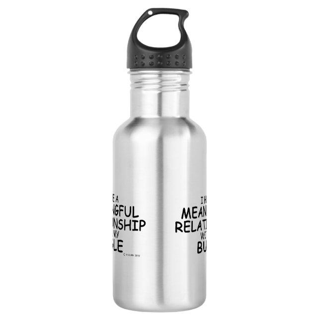Sinnvolle Beziehung Bugle Edelstahlflasche (Vorderseite)