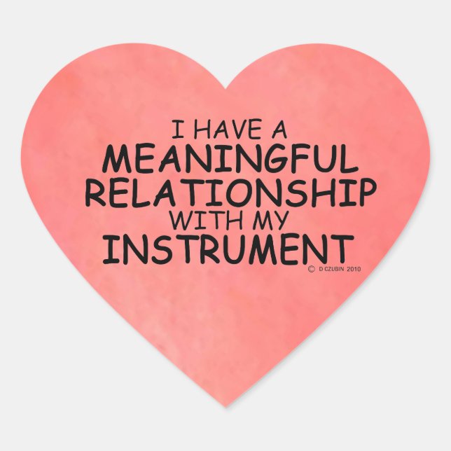 Sinnvolle Beziehungsinstrument Heart Sticker (Vorderseite)