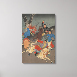 Sino-Japanischer Krieg - Vintage japanische Kunstb Leinwanddruck