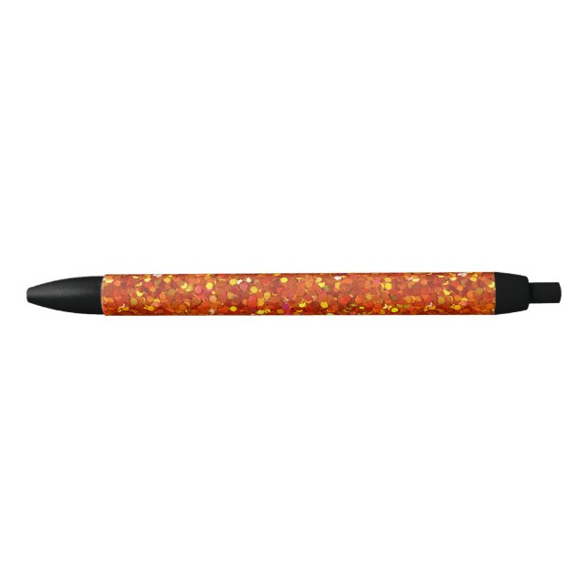 Sinopia Orange Glitzer Kugelschreiber (Vorderseite)