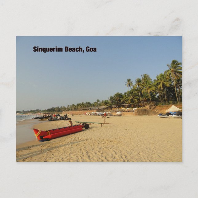 Sinquerim Beach Postkarte (Vorderseite)