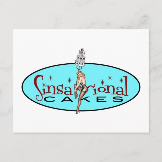 Sinsational Cakes - Postkarte (Vorderseite)