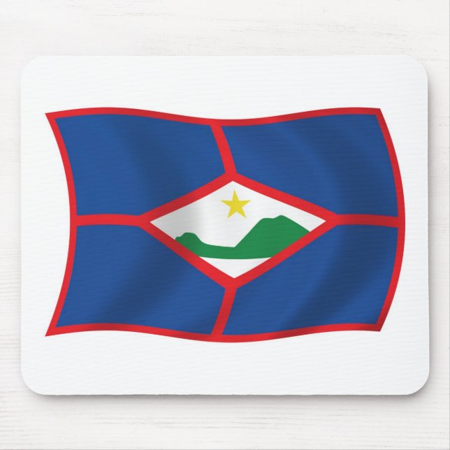 Sint-Eustatius-Flagge-Mauspad Mousepad (Vorne)
