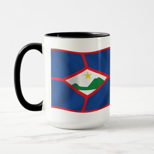 Sint-Eustatius-Flagge Tasse (Links)