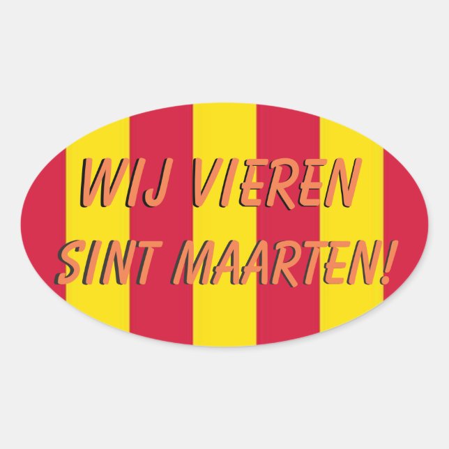 Sint Maarten deur sticker (Vorderseite)
