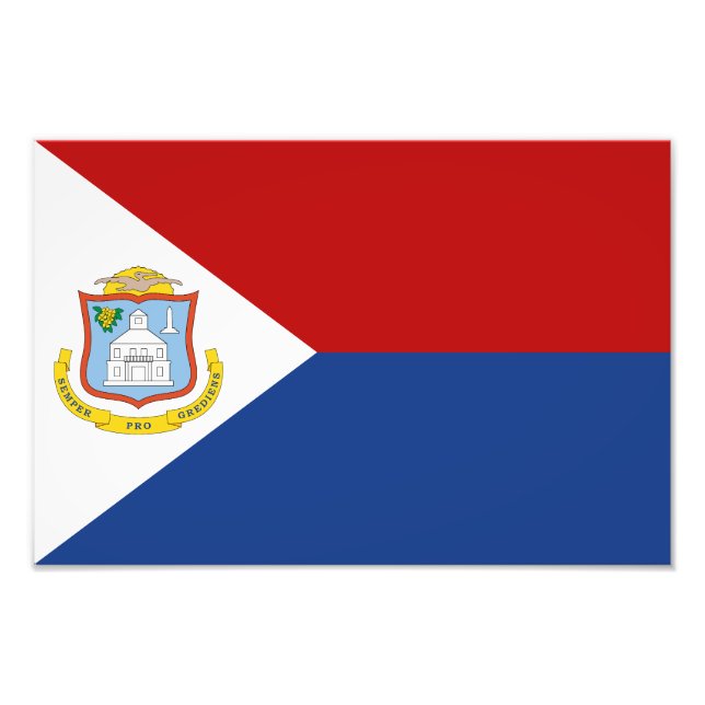Sint Maarten Flag Fotodruck (Vorne)