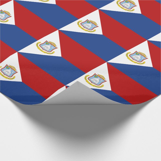 Sint Maarten Flag Geschenkpapier (Ecke)