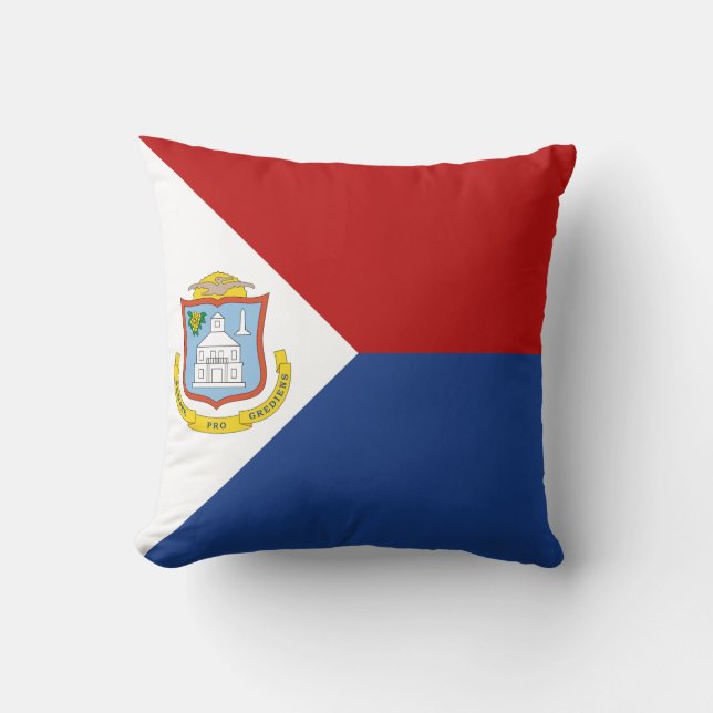 Sint Maarten Flag Kissen (Vorderseite)