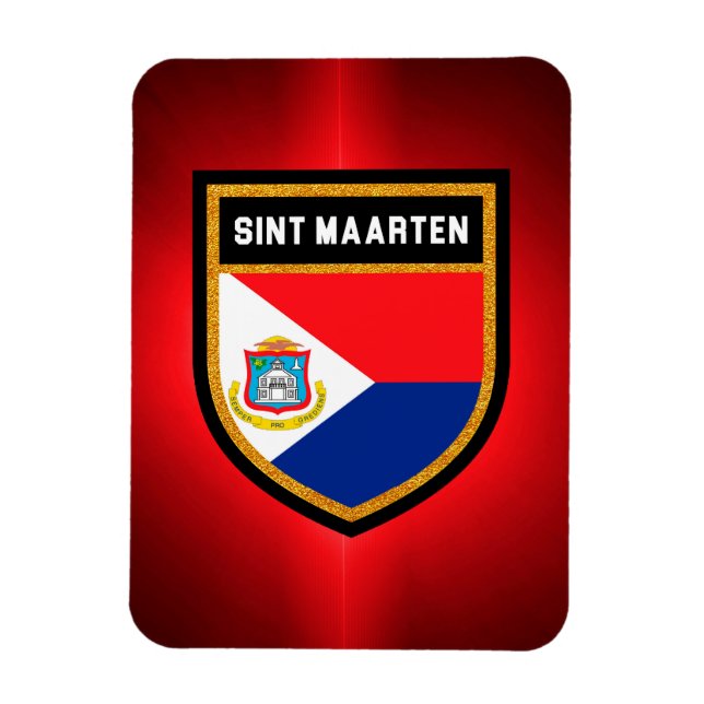 Sint Maarten Flag Magnet (Vertikal)