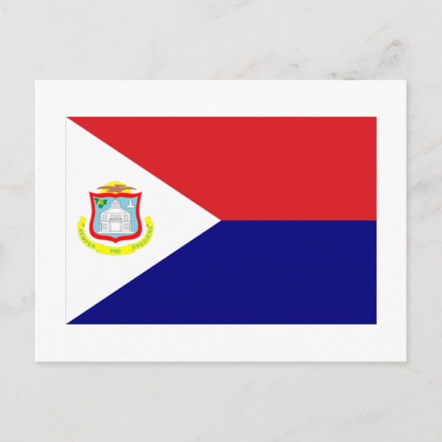 Sint Maarten Flag Postkarte (Vorderseite)