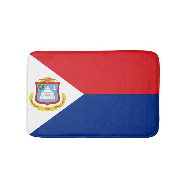 Sint Maarten Flagge Badematte (Vorderseite)
