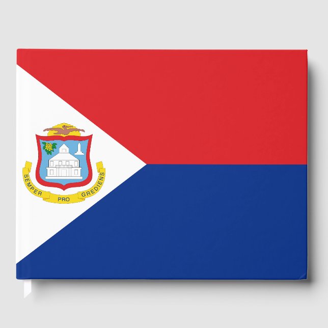 Sint Maarten Flagge Gästebuch (Vorderseite)