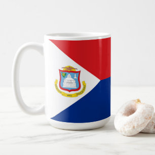 Sint Maarten Flagge Kaffeetasse