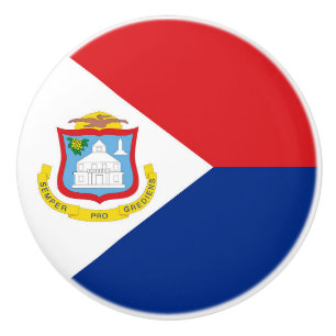 Sint Maarten Flagge Keramikknauf