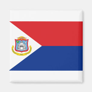 Sint Maarten Flagge Magnet